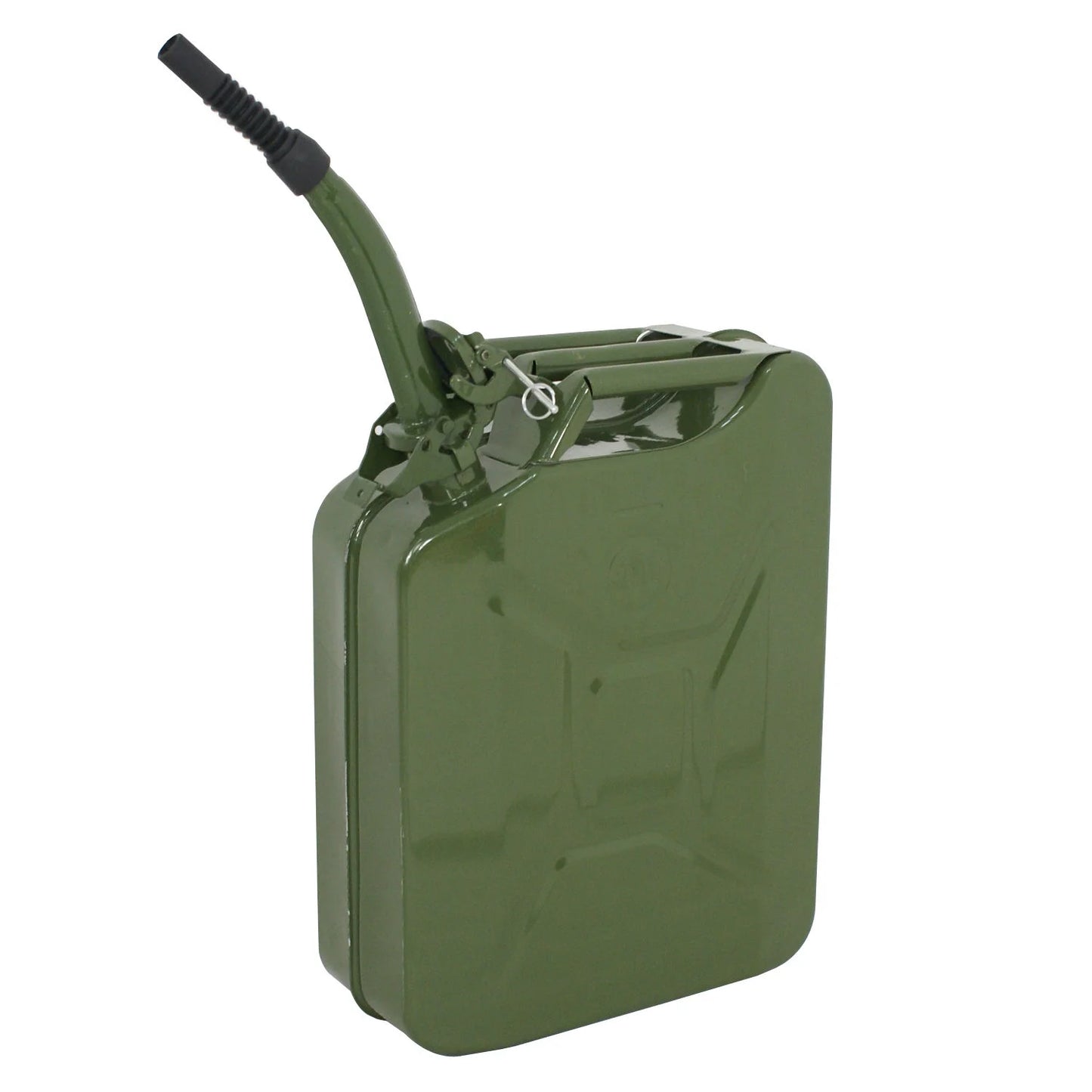 D02-1214 5 Gallon Gasoline Emergency Fuel Container Steel, Green