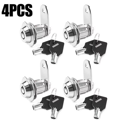 4Pcs/Kit 21Mm Key Alike RV Compartment Door Cam Locks for Camper Trailer Motorhome Replacement Automobiles Parts