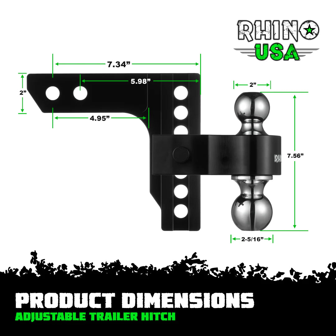 Adjustable Drop Hitch (2" Receivers)