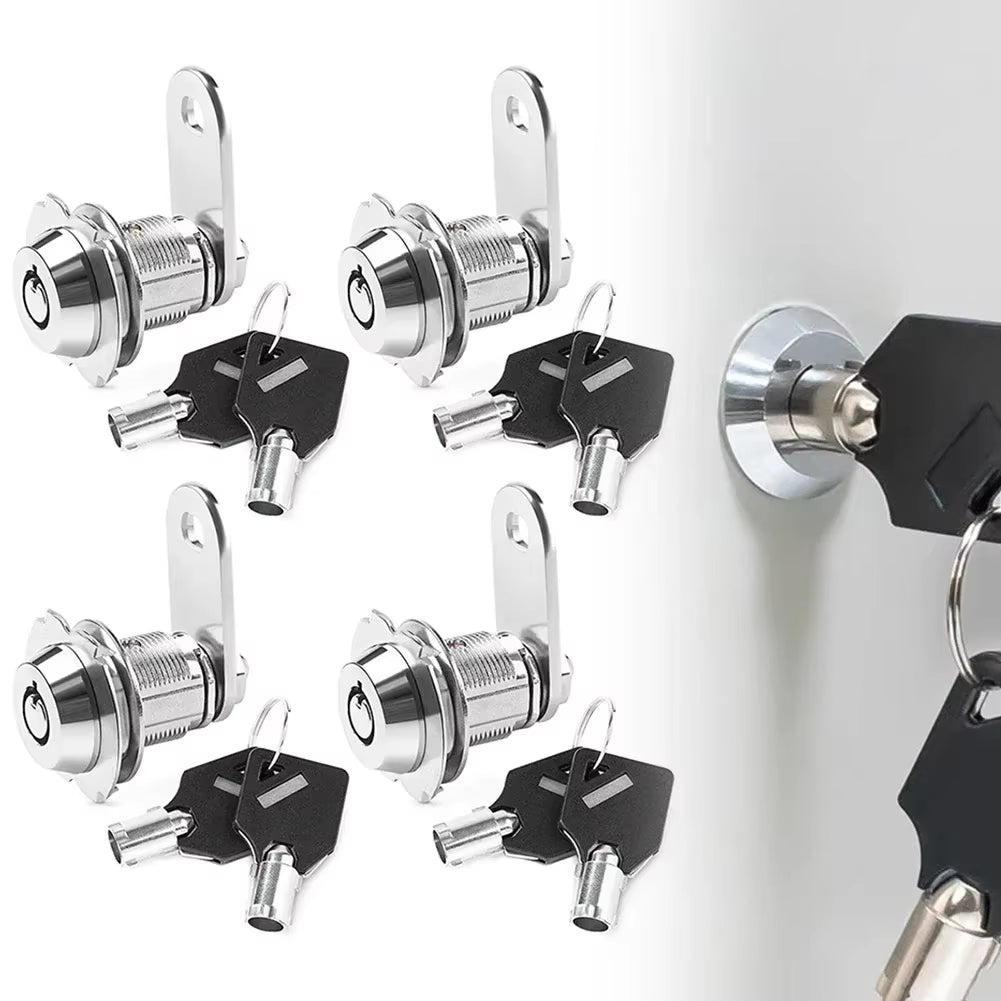 4Pcs/Kit 21Mm Key Alike RV Compartment Door Cam Locks for Camper Trailer Motorhome Replacement Automobiles Parts