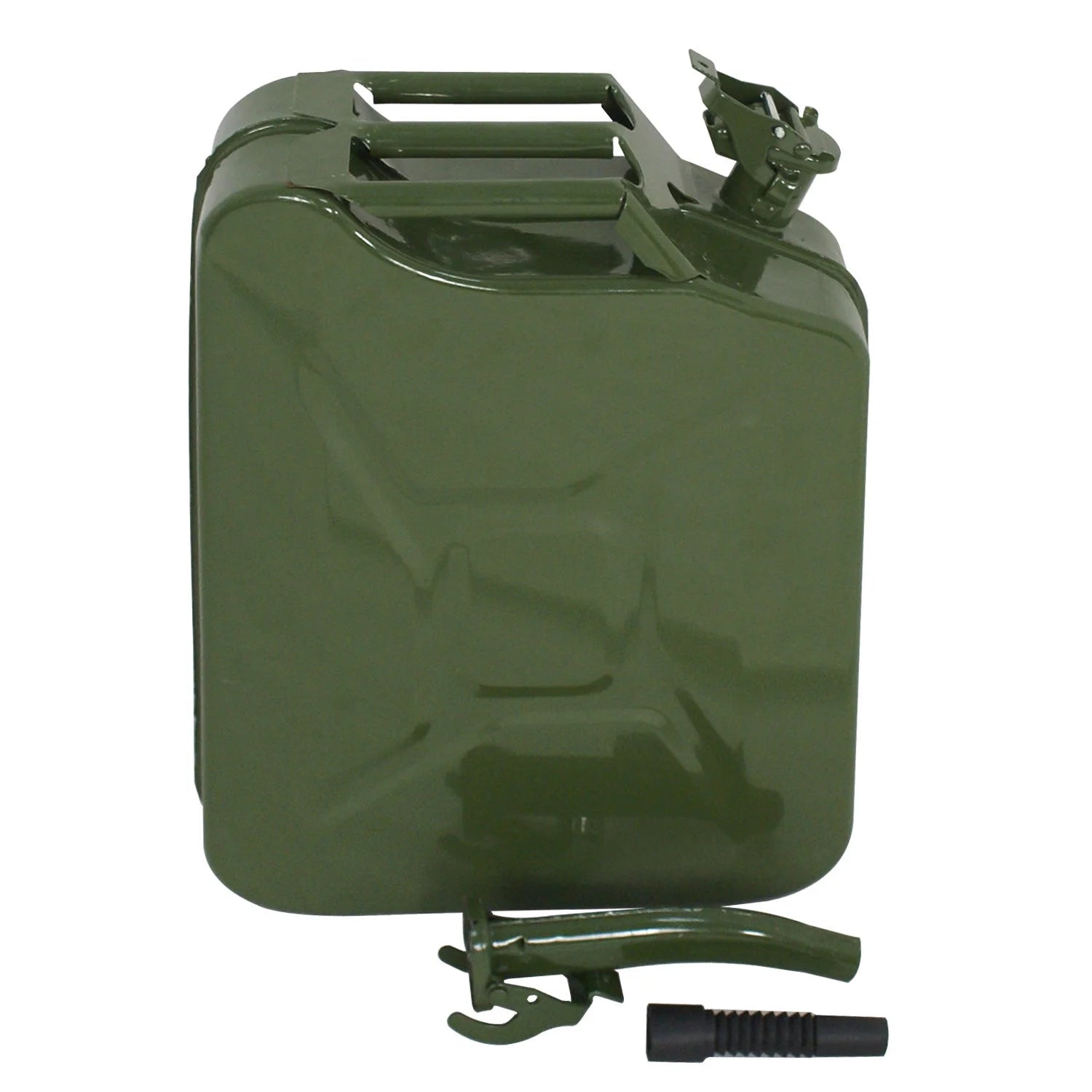 D02-1214 5 Gallon Gasoline Emergency Fuel Container Steel, Green