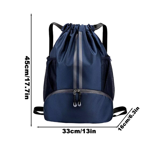 Foldable Waterproof Gym Bag Fitness Backpack Drawstring Shop Pocket Hiking Camping Beach Swimming Men Women Sports Bags