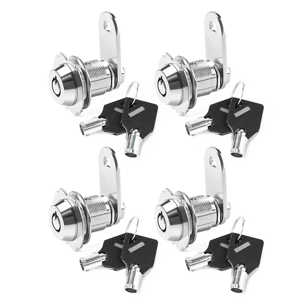 4Pcs/Kit 21Mm Key Alike RV Compartment Door Cam Locks for Camper Trailer Motorhome Replacement Automobiles Parts