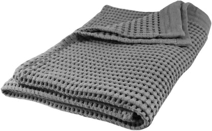 Waffle Towels Quick Dry Thin Bath Sheets 40X80 Oversized Extra Large for Adults for Bathroom, Modern Style (Slate)