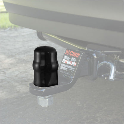 21811 Black Rubber Trailer Hitch Ball Cover, 2-5/16-Inch Diameter