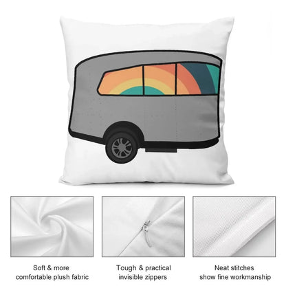 Airstream Basecamp Dreamin’ Throw Pillow Sofa Cushions Covers Sofa Covers For Living Room pillow