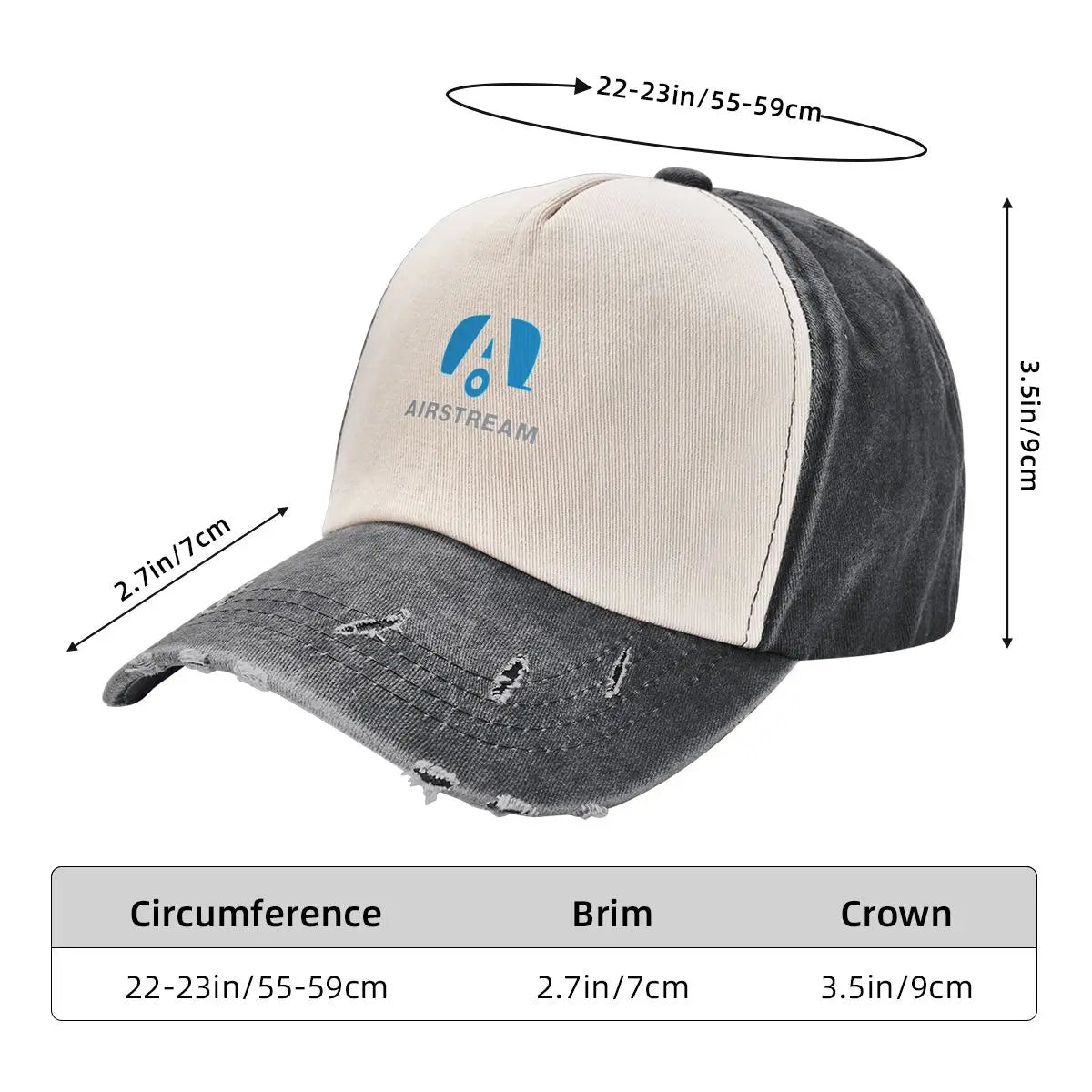 AIRSTREAM Baseball Cap Hood Sports Cap Fashion Beach Men Luxury Brand Women's