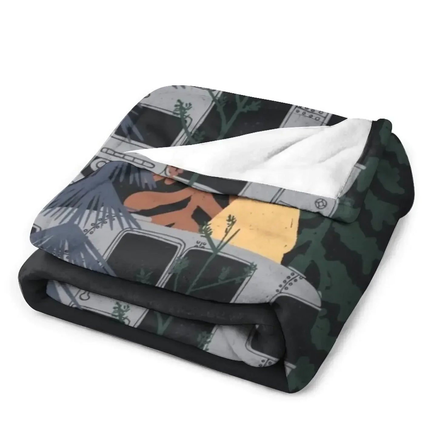 Wild Airstream... Throw Blanket Decoratives Hairy Heavy Sofa Throw Blankets