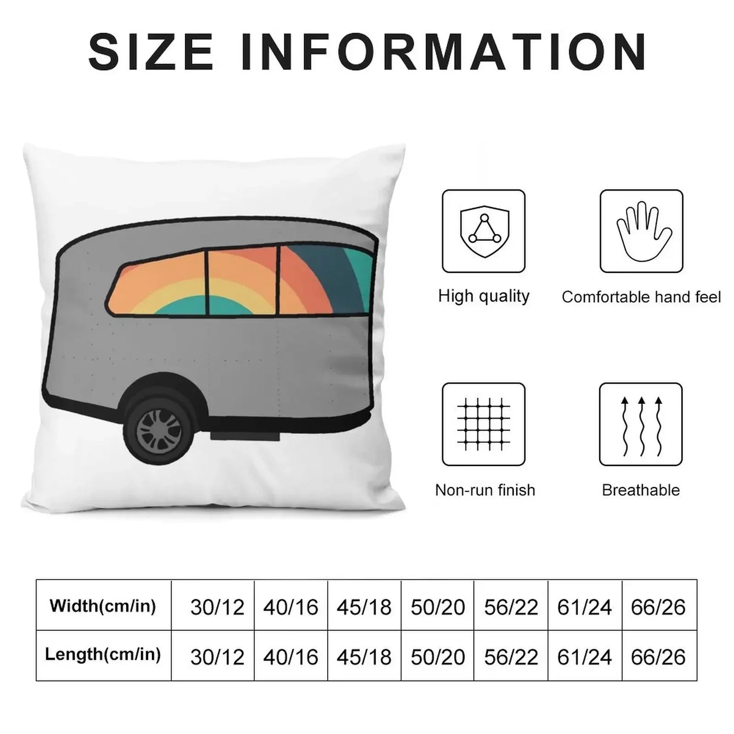 Airstream Basecamp Dreamin’ Throw Pillow Sofa Cushions Covers Sofa Covers For Living Room pillow