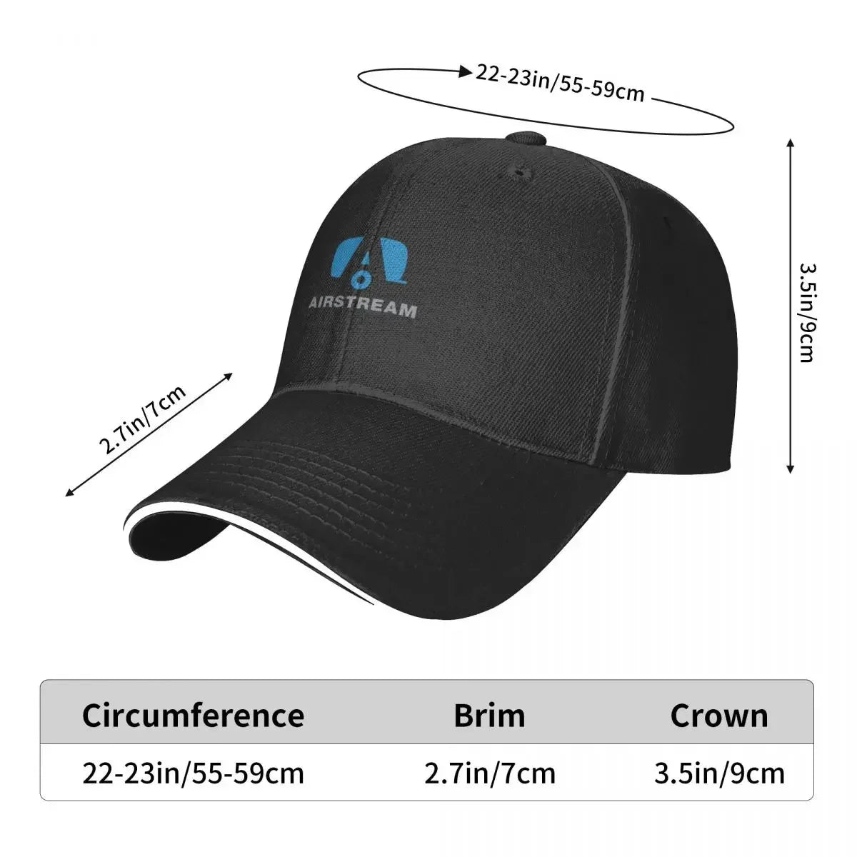 AIRSTREAM Baseball Cap Golf Hat Man Streetwear Caps For Men Women's