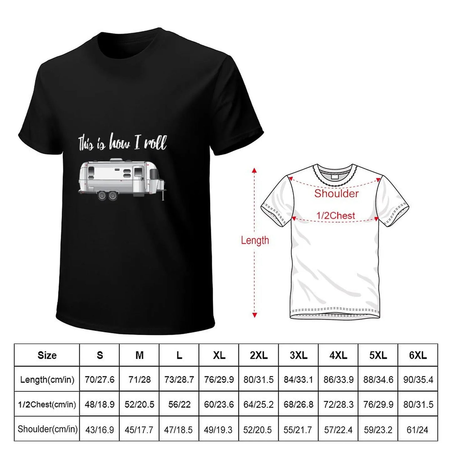 Airstream Camping Essentials Tee T-Shirt anime tshirt Blouse designer shirts plain black t shirts men