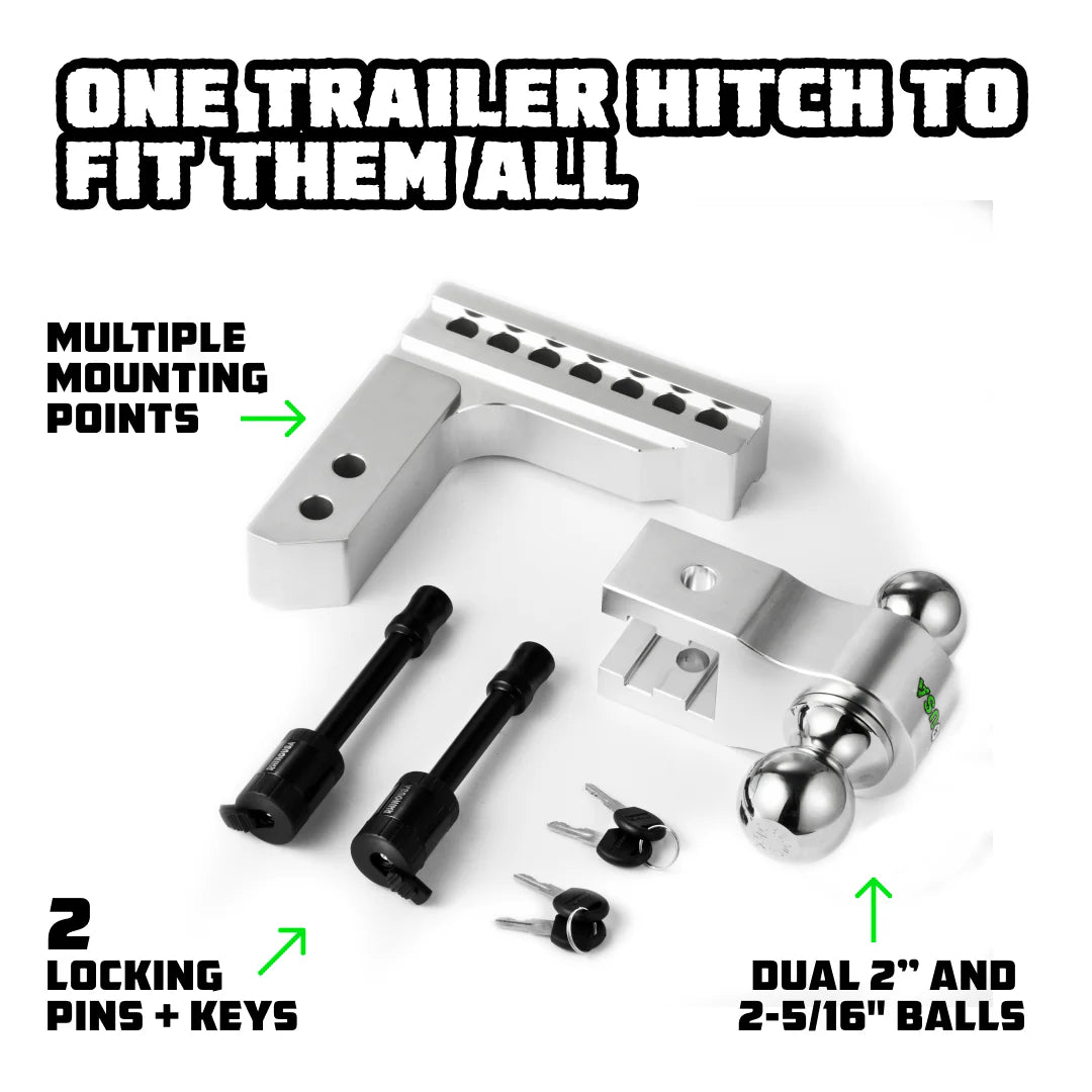 Adjustable Drop Hitch (2" Receivers)