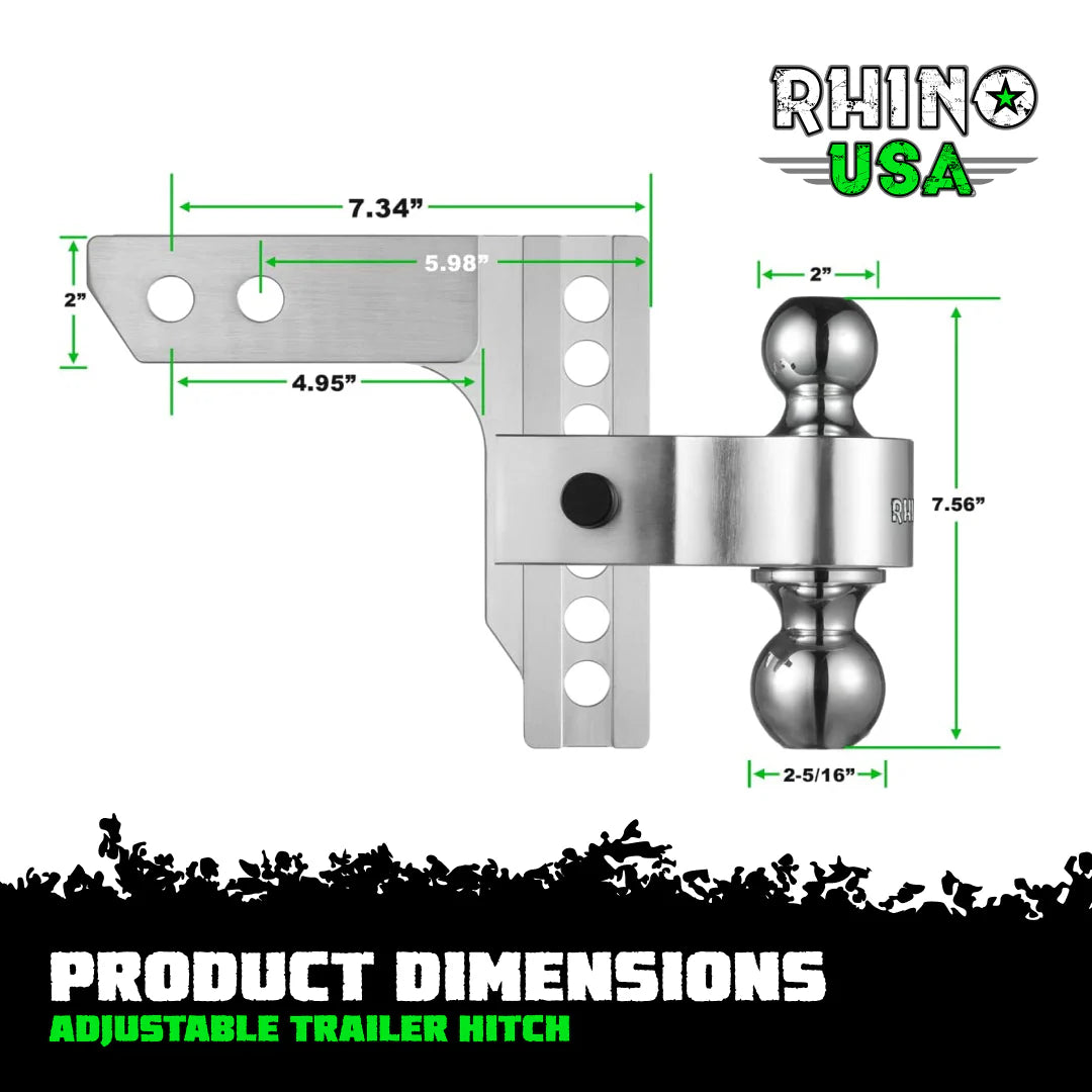 Adjustable Drop Hitch (2" Receivers)