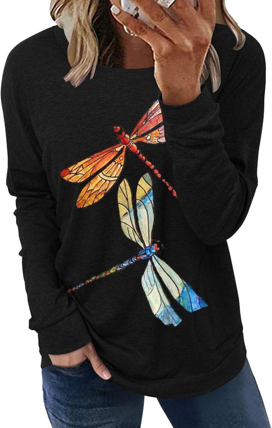 Women'S Pocket Shirt Graphic Tunic Tops Sweatshirts