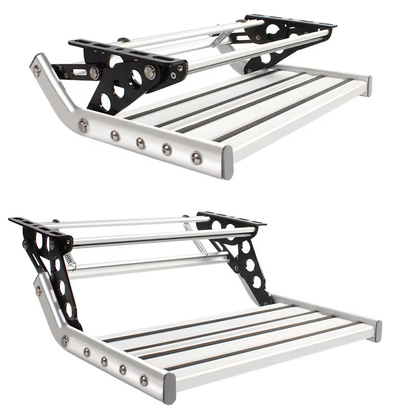 Aluminum Alloy Double Layer /Single Layer RV Caravan Trailer Folding Step for Camper Caravan Accessories