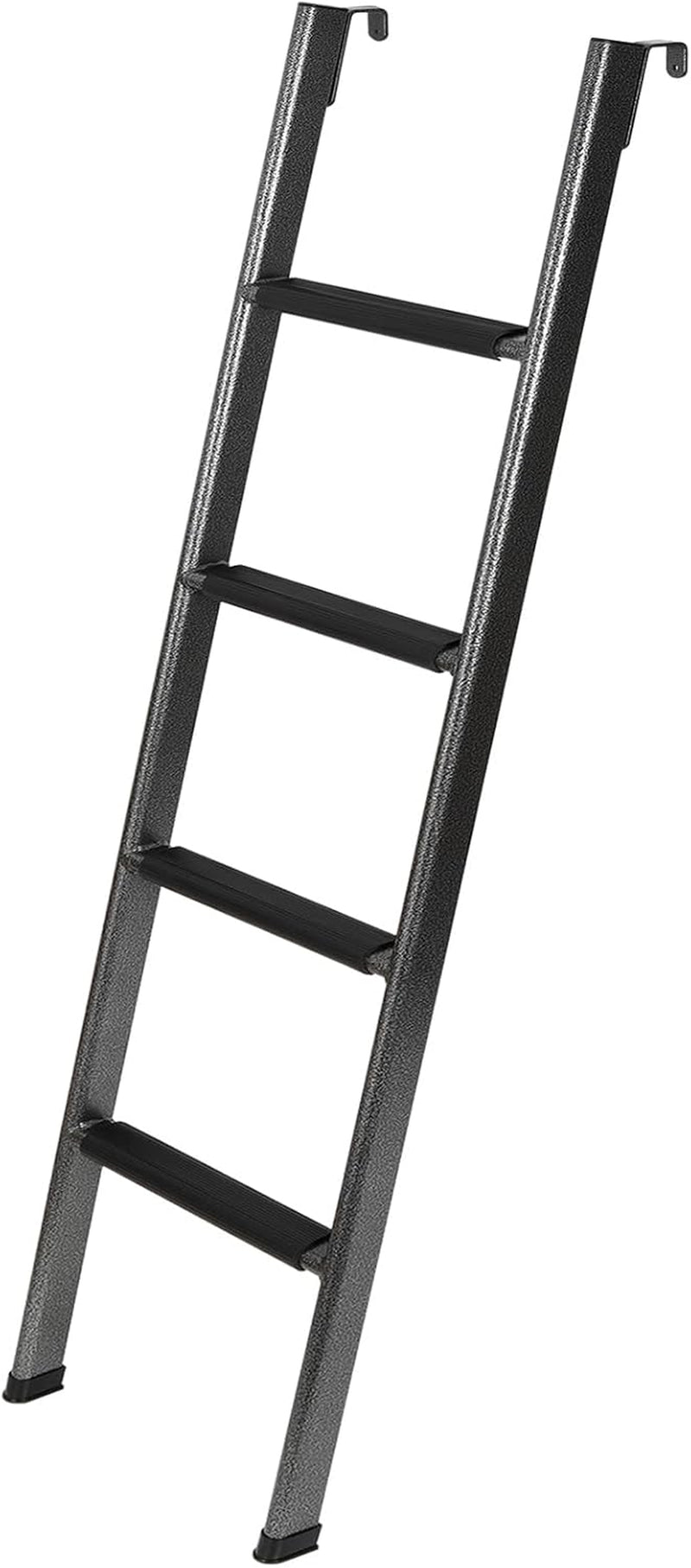 RV Bunk Ladder, 67In Integrated Heavy Duty Steel Camper Bunk Bed Ladder with Anti-Slip Rubber Pads and Hooks, 450LBS Capacity