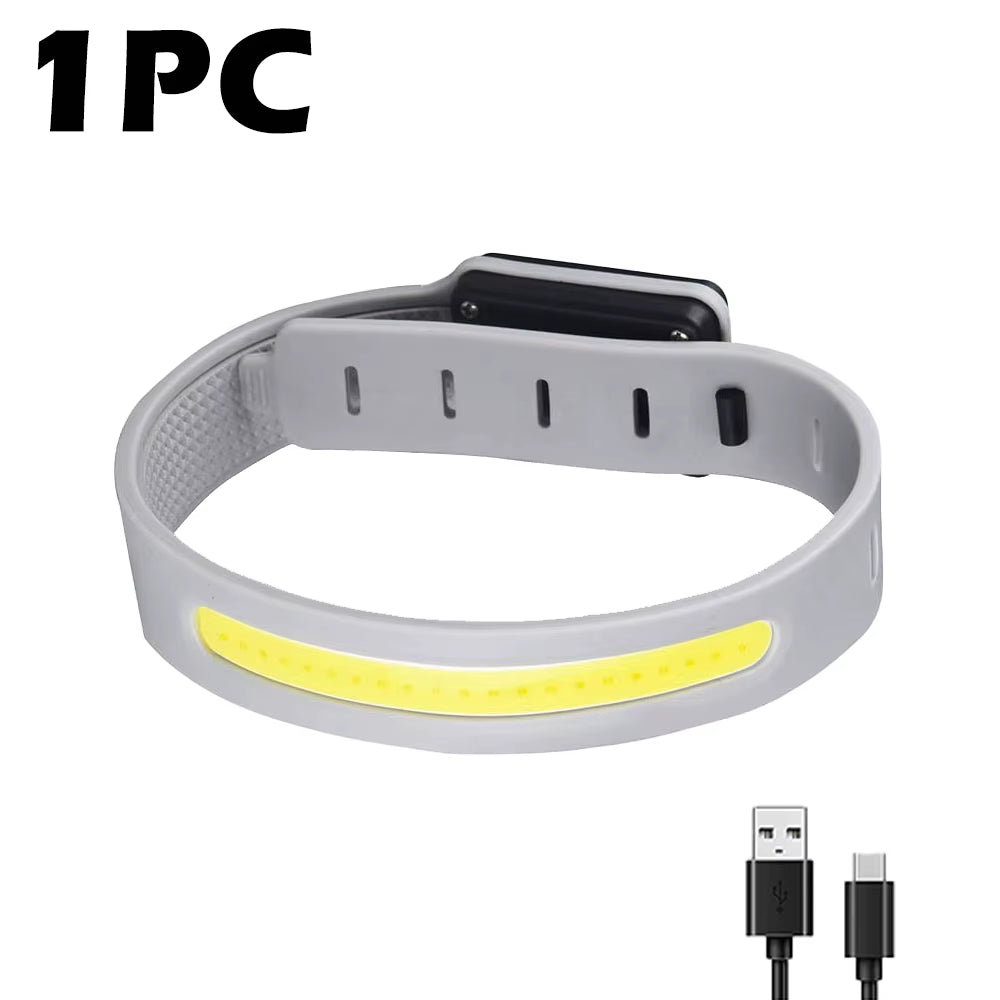 Night Running Armband LED Light Outdoor Sport USB Rechargeable Flashing Light Safe Belt Arm Leg Warning Wristband Cycling Light