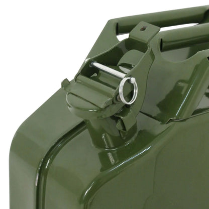 D02-1214 5 Gallon Gasoline Emergency Fuel Container Steel, Green