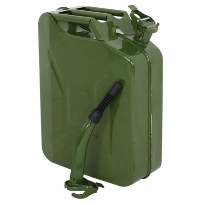 D02-1214 5 Gallon Gasoline Emergency Fuel Container Steel, Green