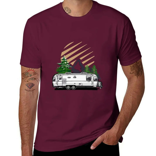 The Perfect Retro Camping Trailer Tee For Airstream Owner'S T-Shirt clothes vintage t shirts anime shirts men